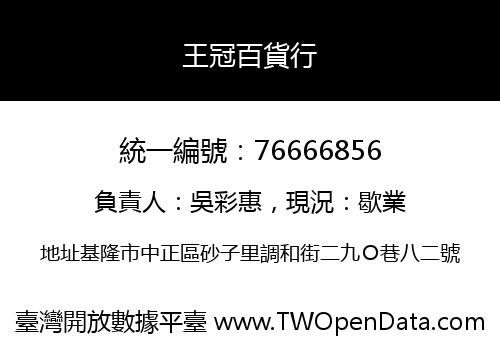 王冠百貨行