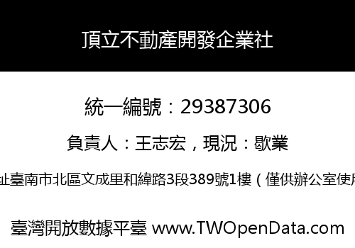 頂立不動產開發企業社