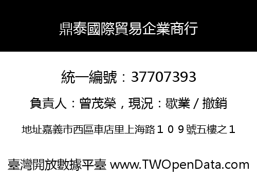 鼎泰國際貿易企業商行