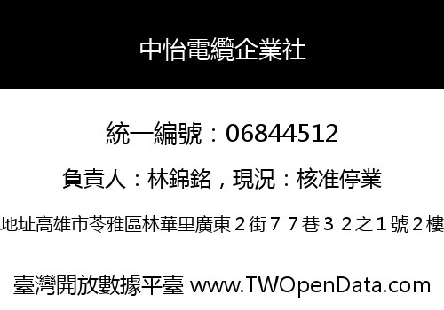 中怡電纜企業社