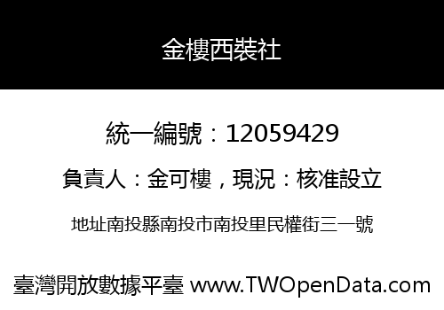 金樓西裝社