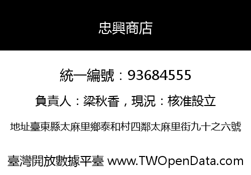 忠興商店