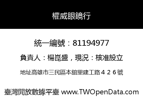 權威眼鏡行