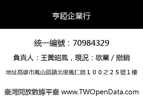 亨錏企業行