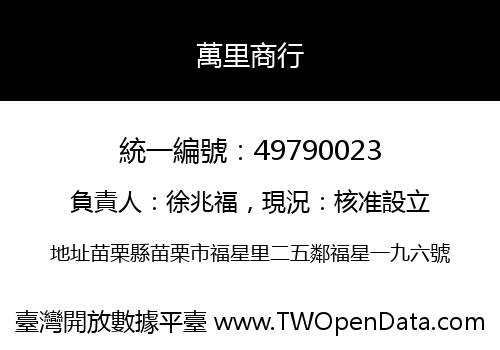 萬里商行