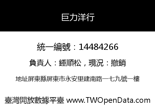 巨力洋行