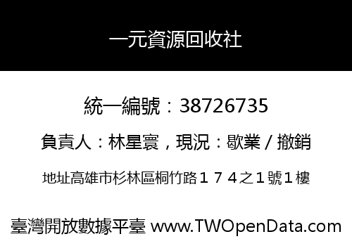 一元資源回收社