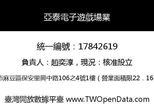 亞泰電子遊戲場業