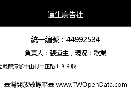 運生廣告社