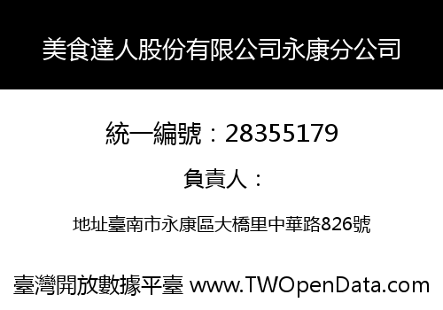 美食達人股份有限公司永康分公司