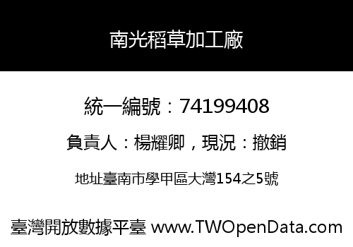 南光稻草加工廠