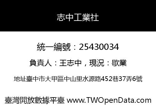 志中工業社