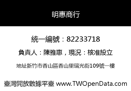 明惠商行