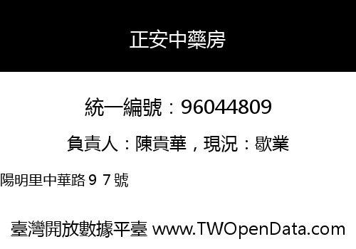 正安中藥房