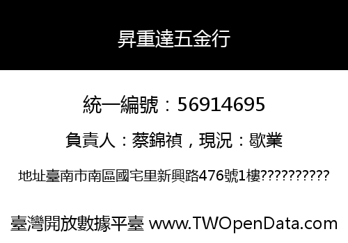 昇重達五金行