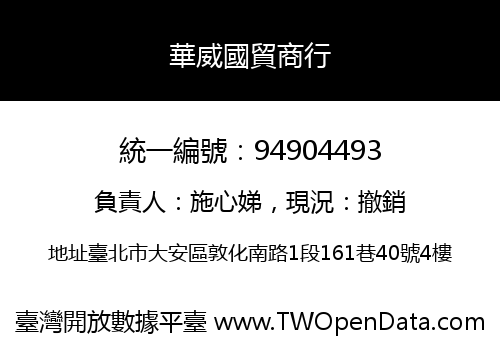 華威國貿商行
