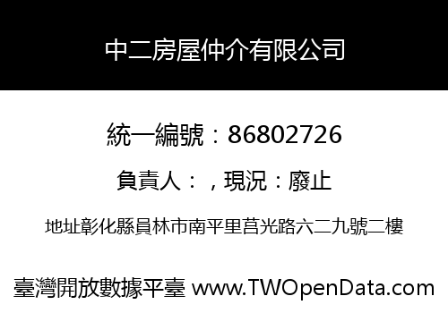 中二房屋仲介有限公司