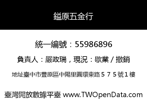 鎰原五金行