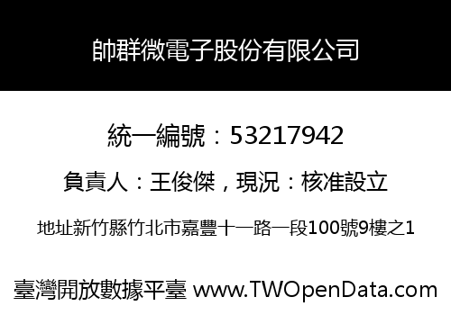 帥群微電子股份有限公司