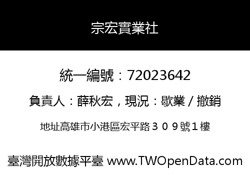 宗宏實業社