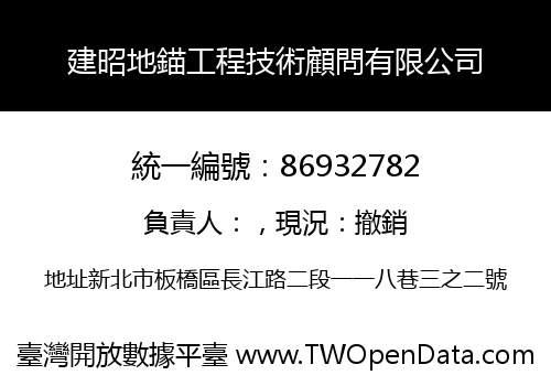 建昭地錨工程技術顧問有限公司