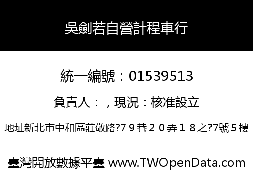 吳劍若自營計程車行