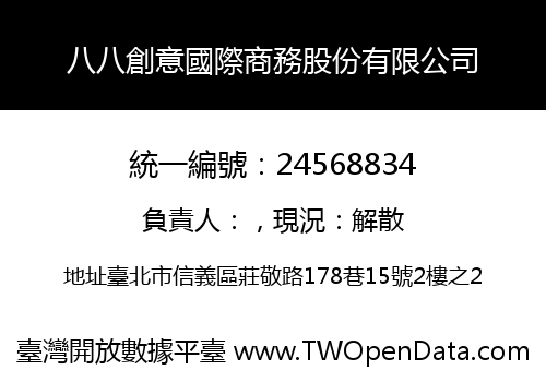 八八創意國際商務股份有限公司