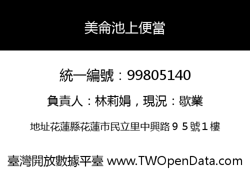 美侖池上便當