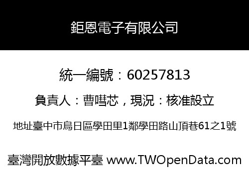 鉅恩電子有限公司