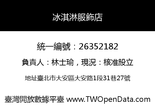 冰淇淋服飾店