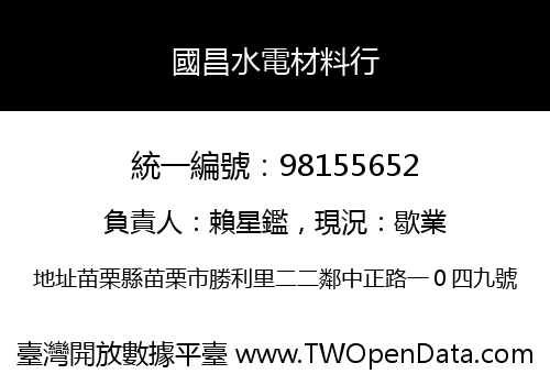 國昌水電材料行