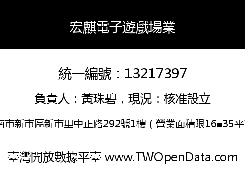 宏麒電子遊戲場業