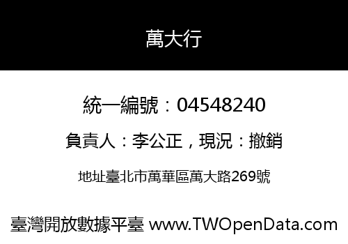 萬大行