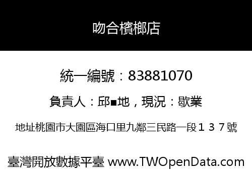 吻合檳榔店