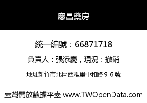 慶昌藥房