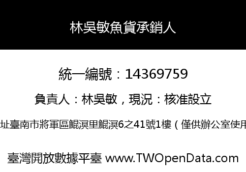 林吳敏魚貨承銷人
