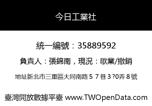今日工業社