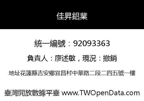 佳昇鋁業