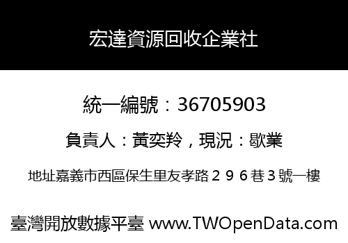 宏達資源回收企業社
