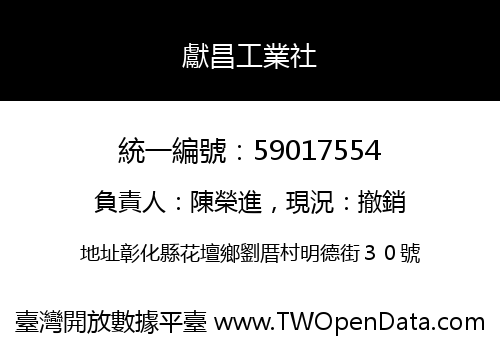 獻昌工業社