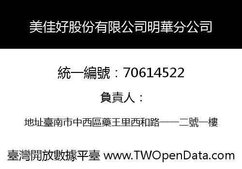 美佳好股份有限公司明華分公司