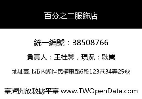 百分之二服飾店
