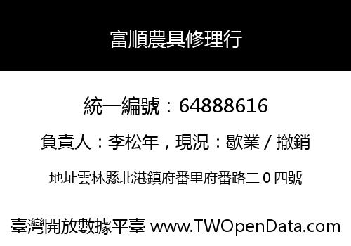 富順農具修理行