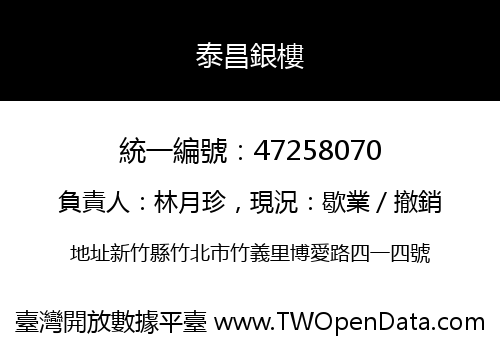 泰昌銀樓