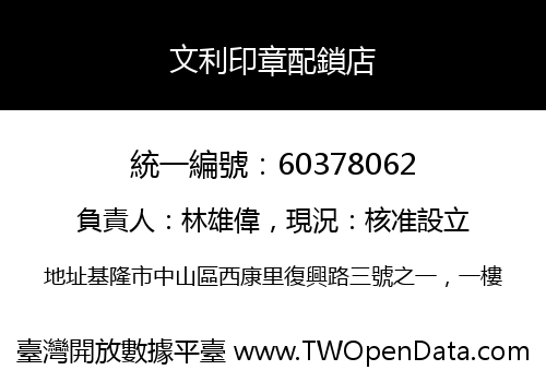 文利印章配鎖店