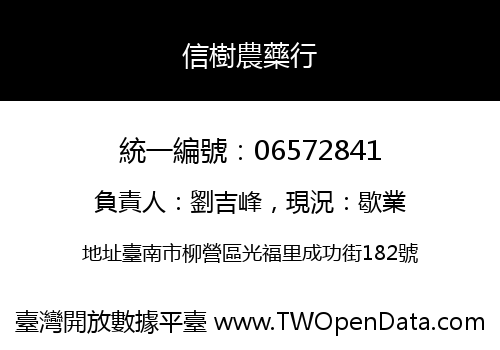 信樹農藥行