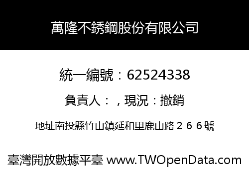 萬隆不銹鋼股份有限公司