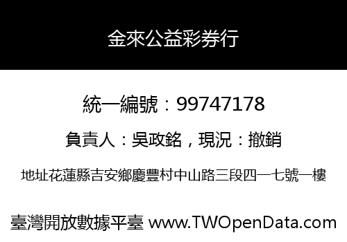 金來公益彩券行
