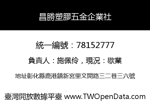昌勝塑膠五金企業社