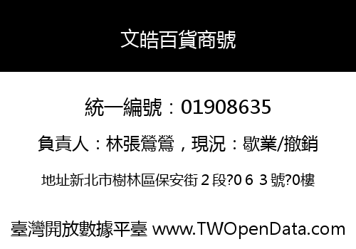 文皓百貨商號
